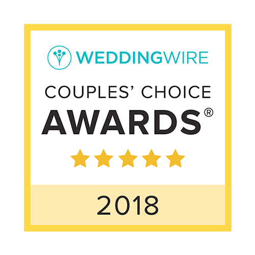 2018 couples choice award from Wedding Wire