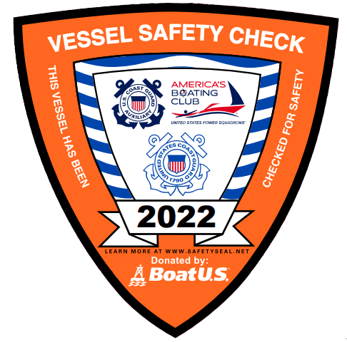 2022 Vessel Safety Check Decal