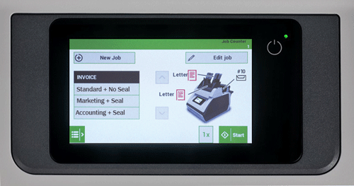 Full-color touchscreen control panel