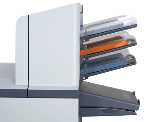 Document feeders are easy to load, and can be linked for maximum output