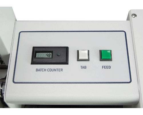 Control panel features a resettable LCD counter