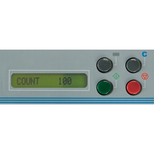 User-friendly LCD control panel with resettable counter